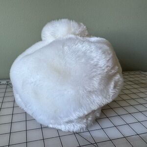 Vintage White Faux Fur Women's Winter Hat The higbee Company Cleveland Ohio